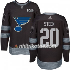 St. Louis Blues Trikot Alexander Steen 20 1917-2017 100th Anniversary Adidas Schwarz Authentic - Herren